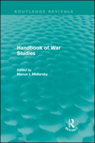 Handbook of War Studies