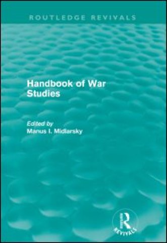 Handbook of War Studies