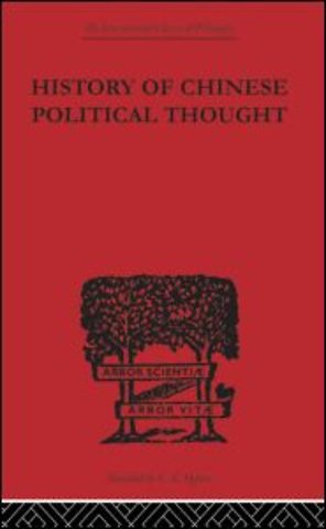 History of Chinese Political Thought