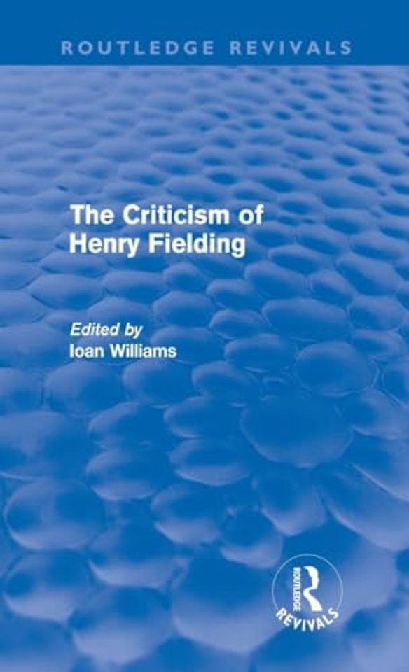 Criticism of Henry Fielding (Routledge Revivals)