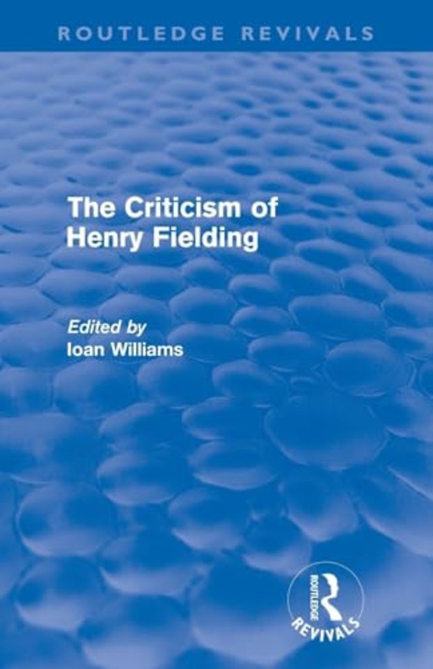 Criticism of Henry Fielding (Routledge Revivals)