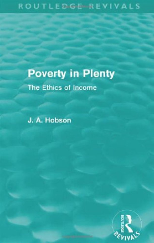 Poverty in Plenty (Routledge Revivals)