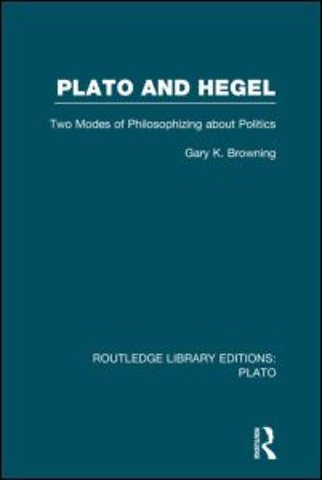 Plato and Hegel (RLE: Plato)
