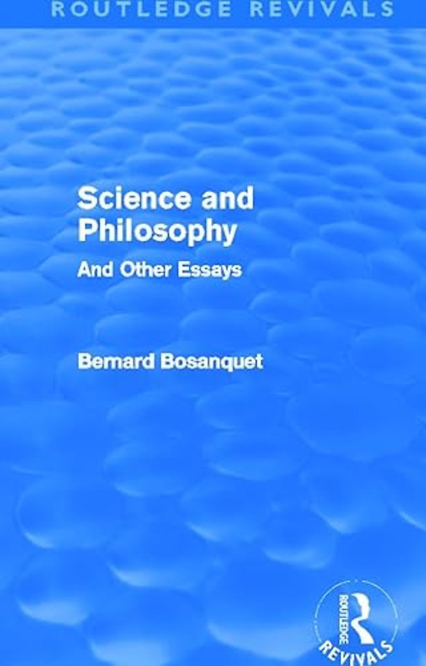Science and Philosophy (Routledge Revivals)