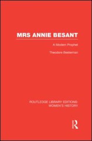Mrs Annie Besant