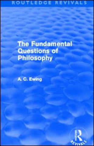 Fundamental Questions of Philosophy (Routledge Revivals)