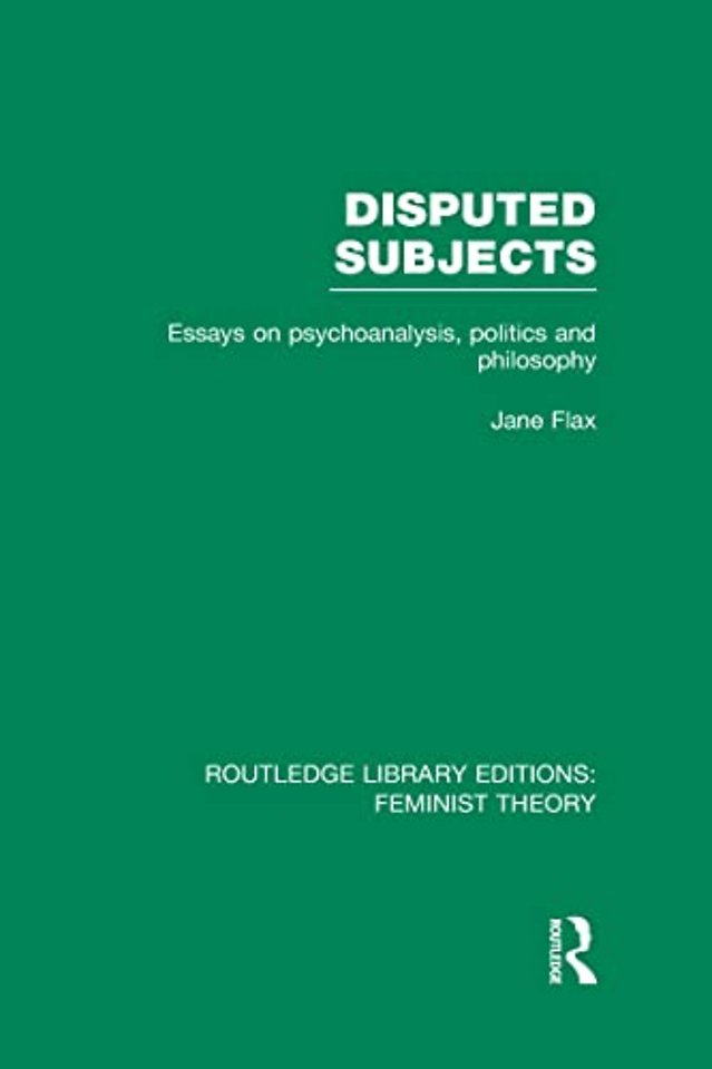Disputed Subjects (RLE Feminist Theory)