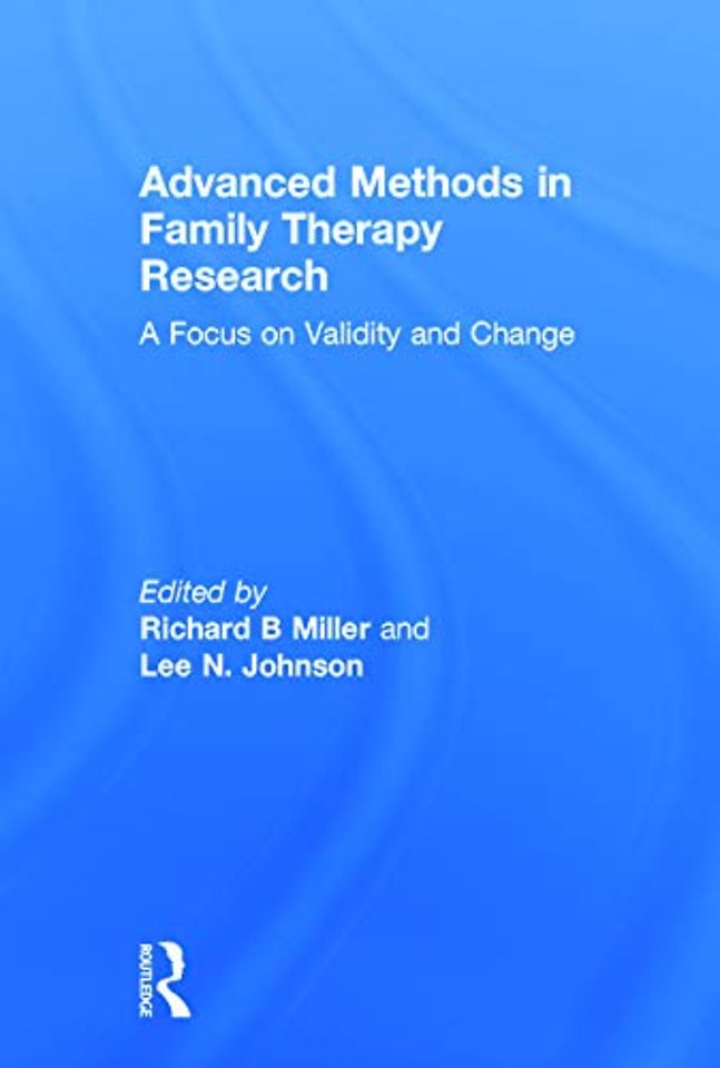 Advanced Methods in Family Therapy Research