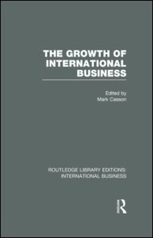 Growth of International Business (RLE International Business)