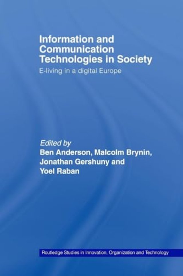 Information and Communications Technologies in Society