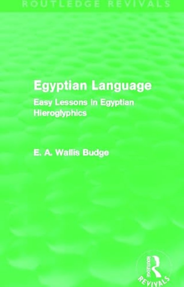 Egyptian Language (Routledge Revivals)