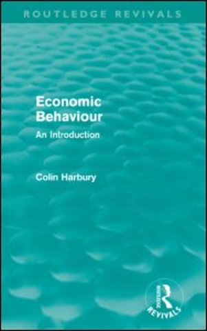 Economic Behaviour (Routledge Revivals)