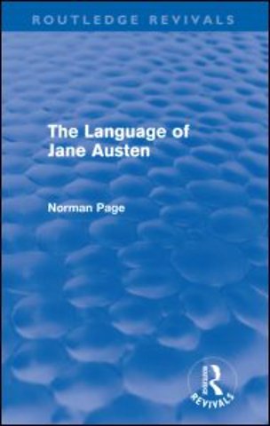 Language of Jane Austen (Routledge Revivals)