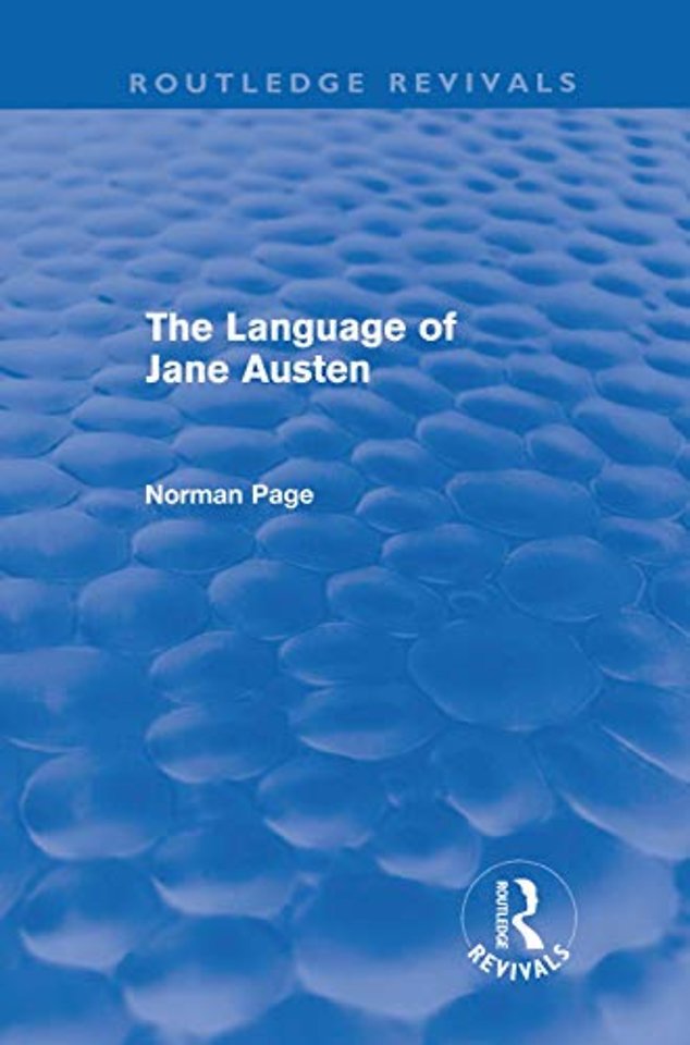 Language of Jane Austen (Routledge Revivals)