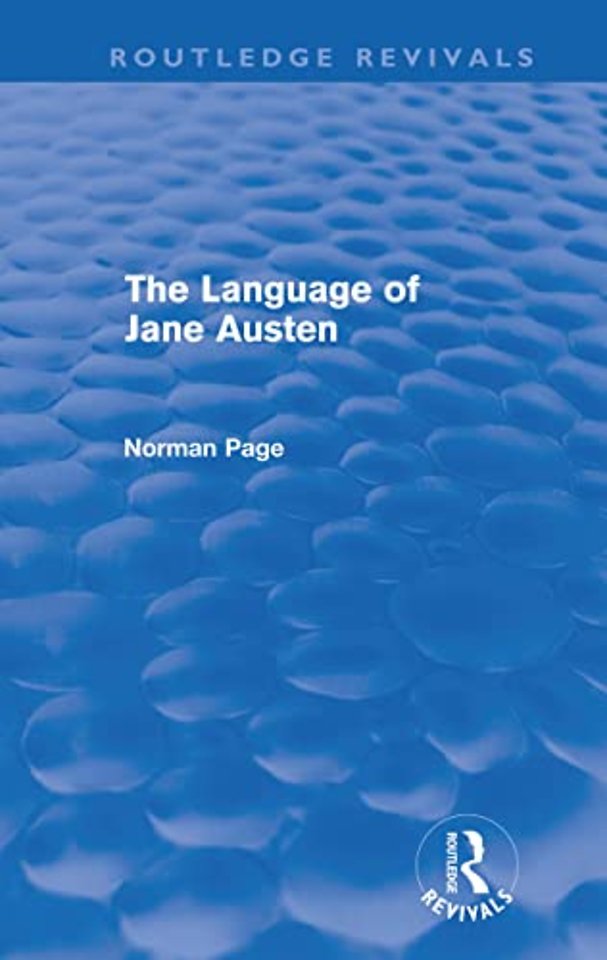 Language of Jane Austen (Routledge Revivals)