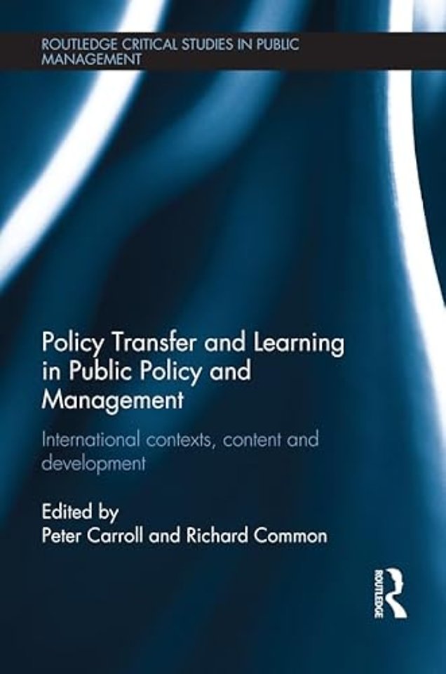 Policy Transfer and Learning in Public Policy and Management