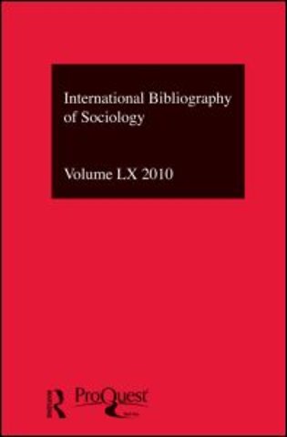 IBSS: Sociology: 2010 Vol.60