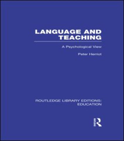 Routledge Library Editions: Education Mini-Set I Language & Literacy 9 vol set