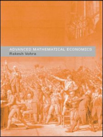 Advanced Mathematical Economics