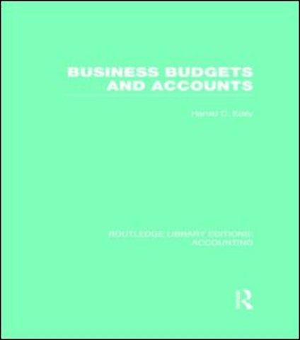 Business Budgets and Accounts (RLE Accounting)