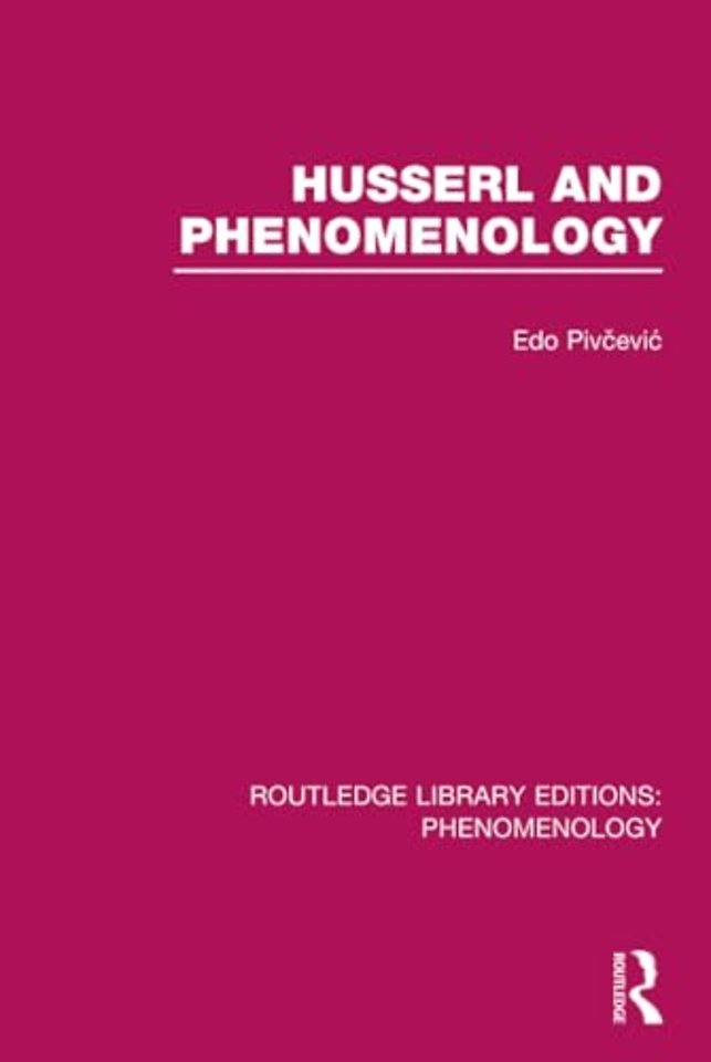 Husserl and Phenomenology