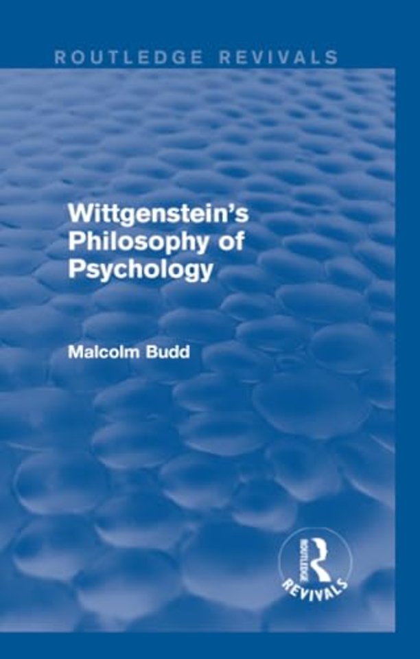 Wittgenstein's Philosophy of Psychology (Routledge Revivals)