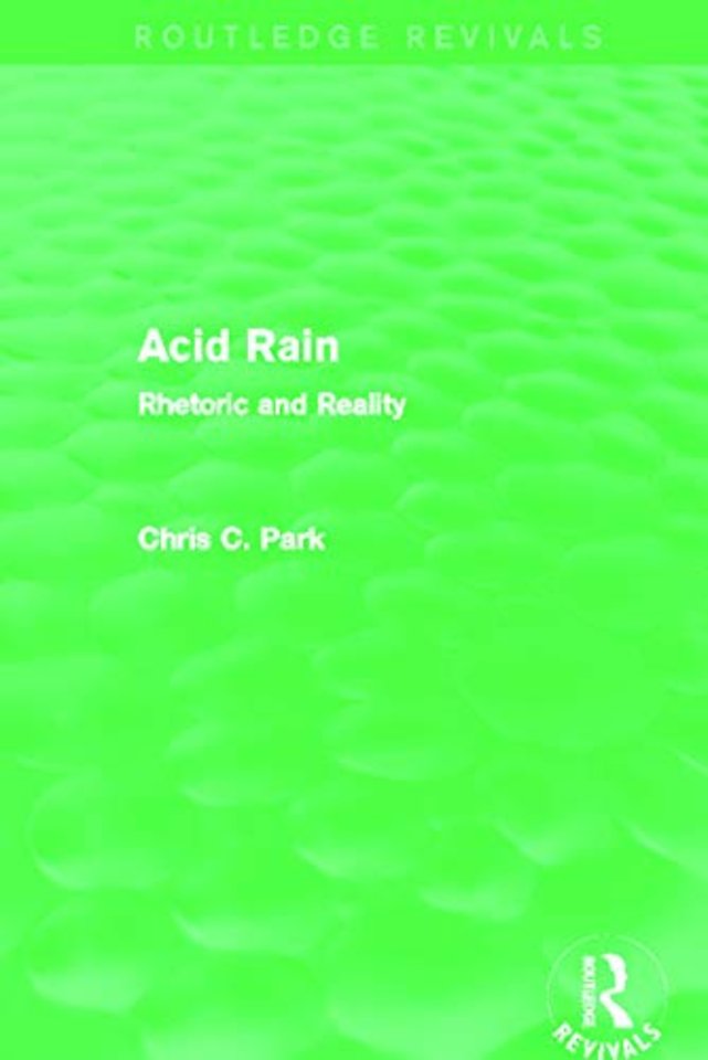 Acid Rain (Routledge Revivals)