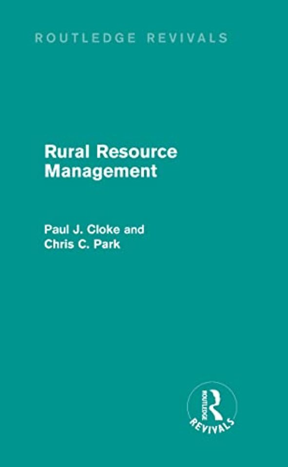 Rural Resource Management (Routledge Revivals)