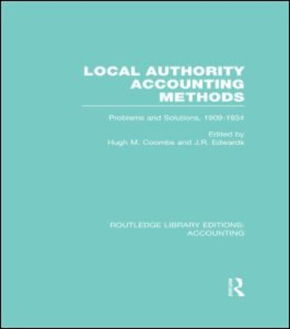 Local Authority Accounting Methods Volume 2 (RLE Accounting)