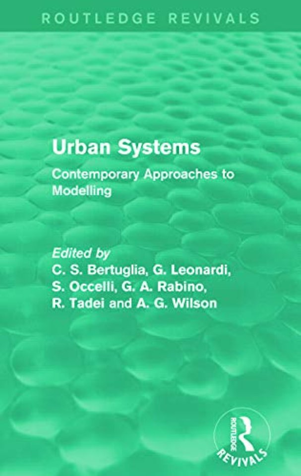 Urban Systems (Routledge Revivals)