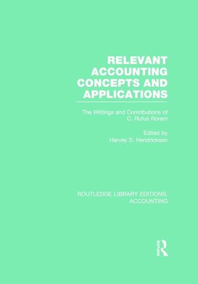 Relevant Accounting Concepts and Applications (RLE Accounting)