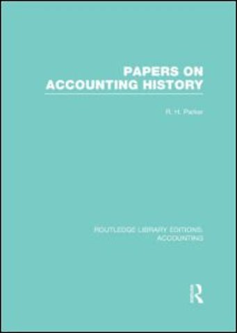 Papers on Accounting History (RLE Accounting)
