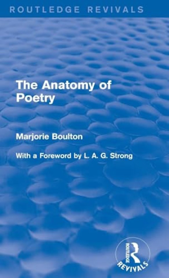 Anatomy of Poetry (Routledge Revivals)
