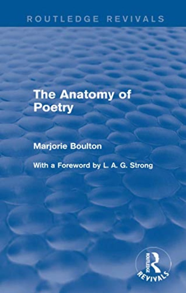 Anatomy of Poetry (Routledge Revivals)