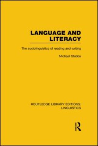 Language and Literacy (RLE Linguistics C: Applied Linguistics)