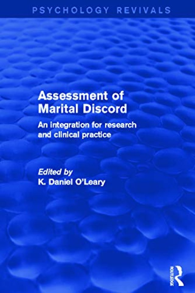 Assessment of Marital Discord (Psychology Revivals)
