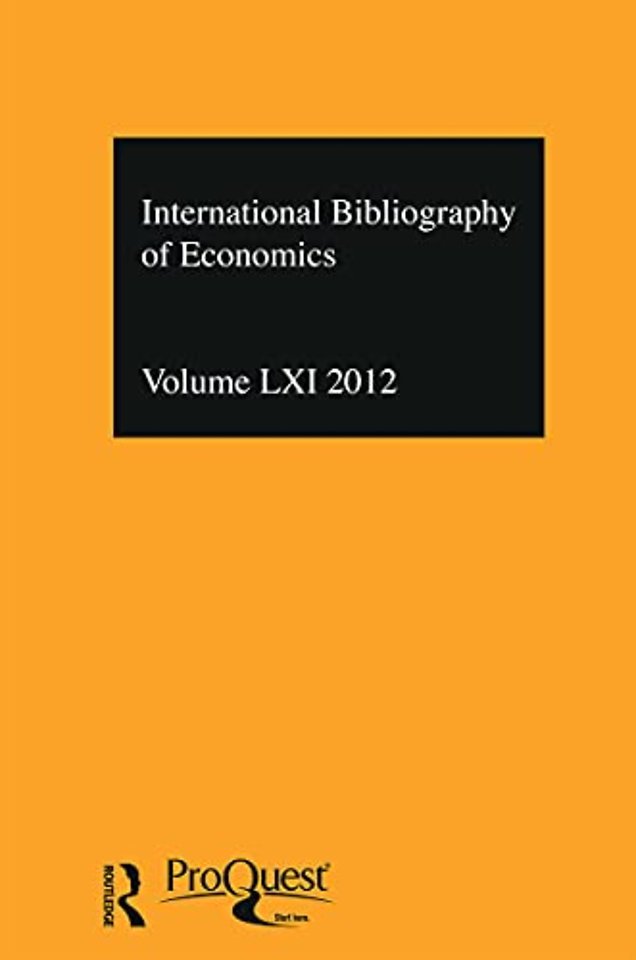 IBSS: Economics: 2012 Vol.61