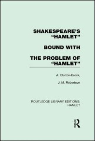 Shakespeare's “Hamlet” bound with The Problem of Hamlet