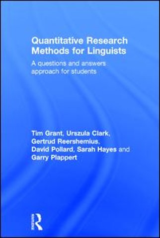 Quantitative Research Methods for Linguists