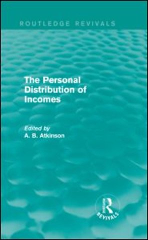 Personal Distribution of Incomes (Routledge Revivals)