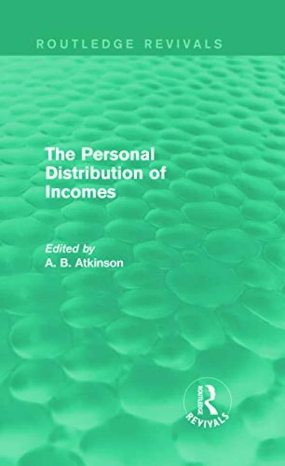 Personal Distribution of Incomes (Routledge Revivals)