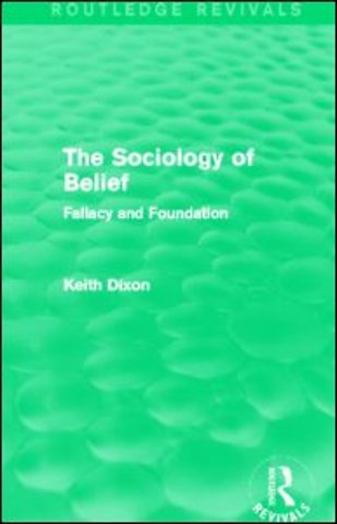 Sociology of Belief (Routledge Revivals)