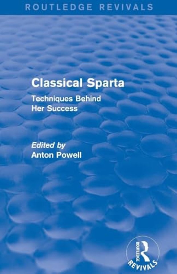 Classical Sparta (Routledge Revivals)