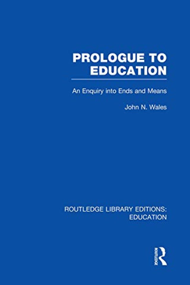 Prologue to Education (RLE Edu K)