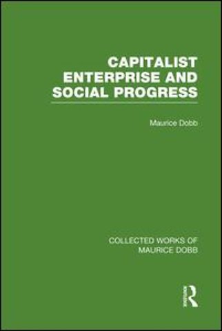 Capitalist Enterprise and Social Progress