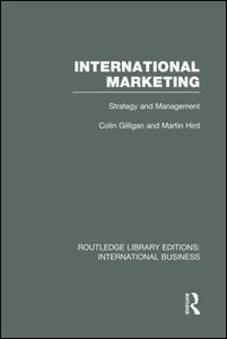 International Marketing (RLE International Business)