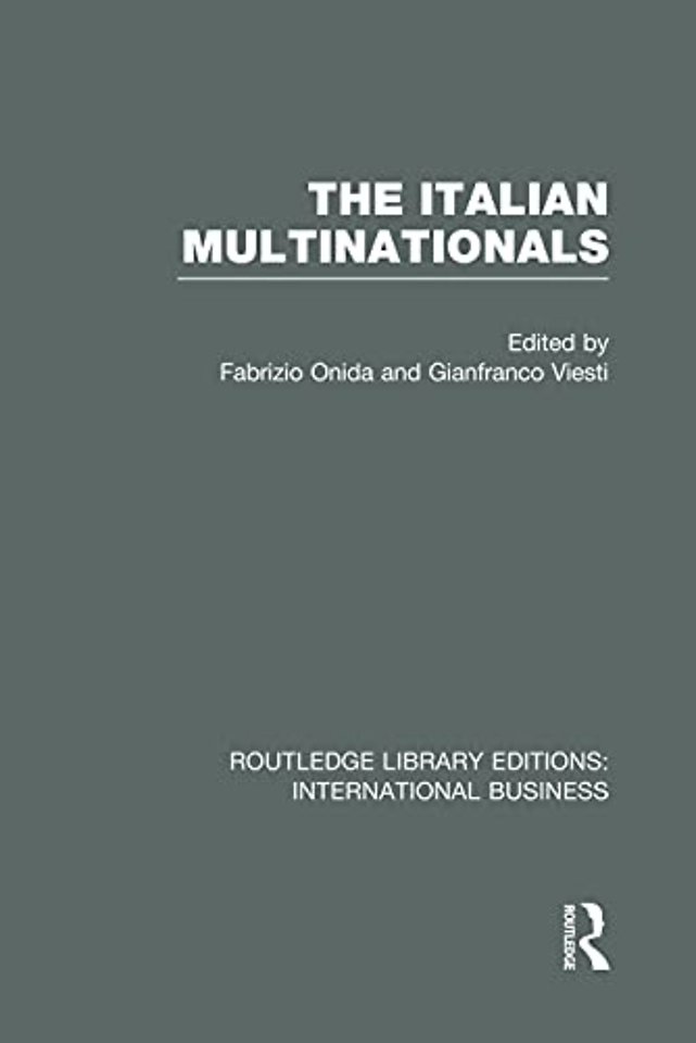 Italian Multinationals (RLE International Business)