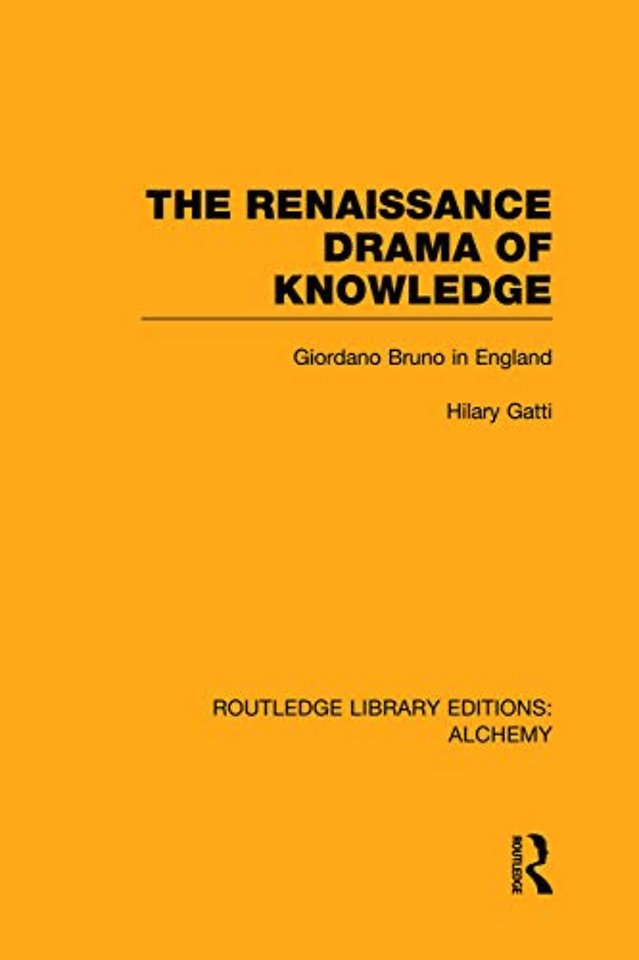 Renaissance Drama of Knowledge