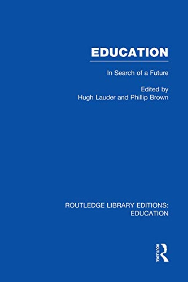 Education  (RLE Edu L Sociology of Education)
