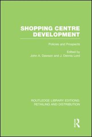 Shopping Centre Development (RLE Retailing and Distribution)